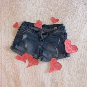 Boyfriend denim shorts